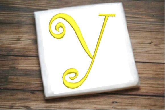 Beautiful Capital Y Letter Monogram Review