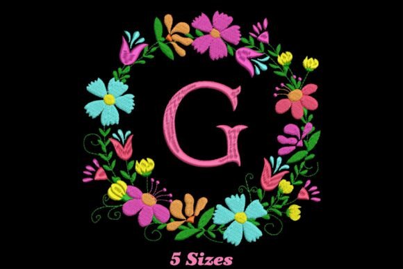 Flower Alphabet Letter G: Seasonal Embroidery Review