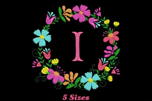 Flower Alphabet Letter I: Sweatshirt Design Review