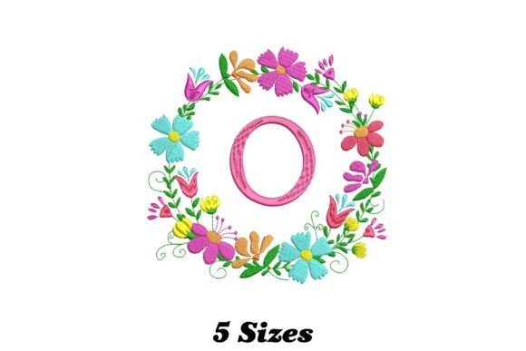 Flower Alphabet Letter O: An Embroidery Design Review