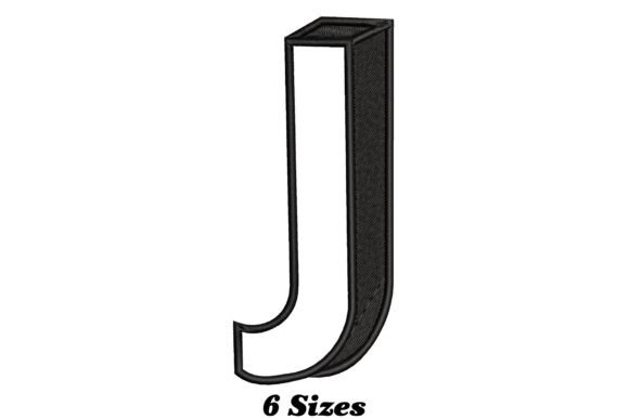 Stylish Letter J: Embroidery Design Review
